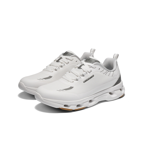 百丽户外休闲健步鞋男2025新秋商场款镂空厚底跑步运动鞋8XH01CM5