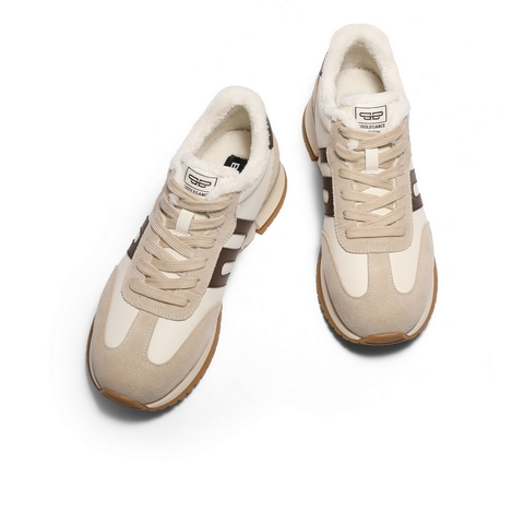 百丽高帮休闲运动鞋男2025新款冬商场同款复古阿甘德训鞋8WW01DD5