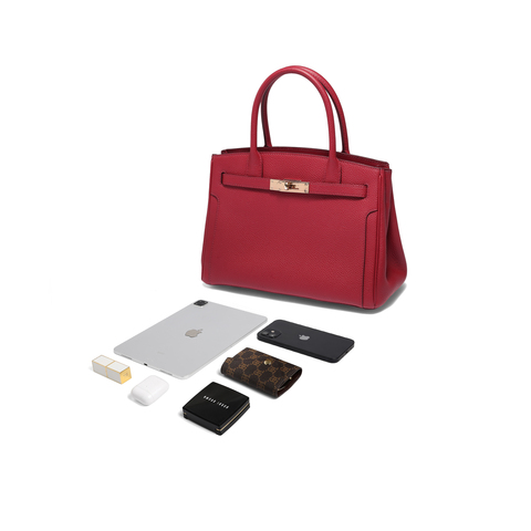 百丽包包女2025秋新款鎏金岁月铂金包单肩斜挎真皮手提包JY151DX5