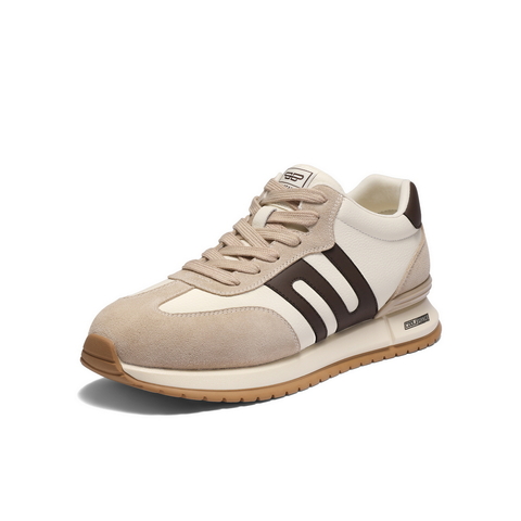 百丽高帮休闲运动鞋男2025新款冬商场同款复古阿甘德训鞋8WW01DD5