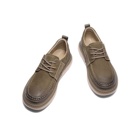 百丽户外潮搭工装鞋男鞋2025秋季新款牛皮革板鞋休闲皮鞋A1864CM5