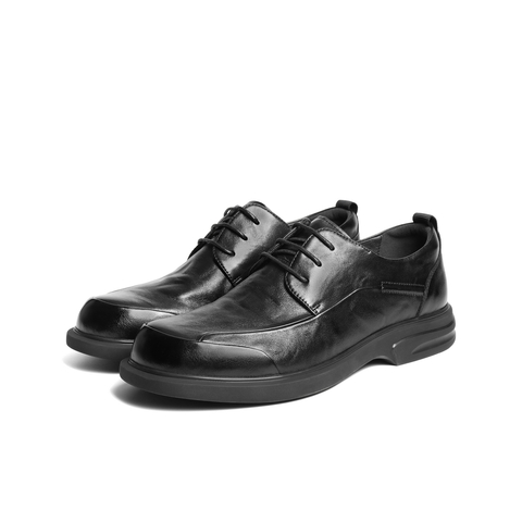 百丽通勤商务鞋男2025新秋季商场同款牛皮革舒适休闲皮鞋8XF01CM5