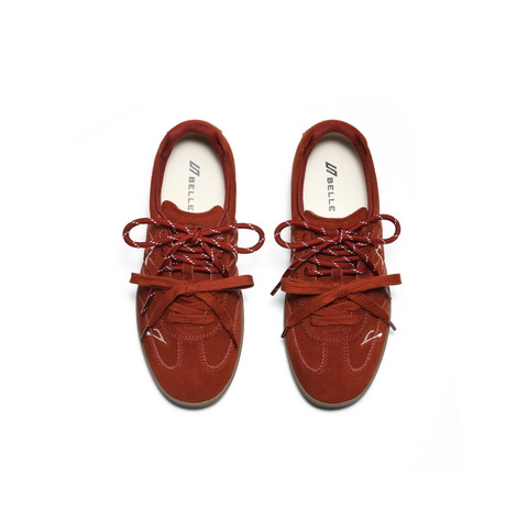 百丽时尚舒适跑道德训鞋女2025秋新轻便薄底运动休闲鞋B2889CM5