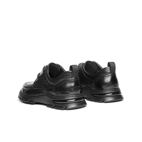 百丽酷雅商务鞋男2025新款秋季商场同款牛皮褶皱休闲皮鞋8TT01CM5