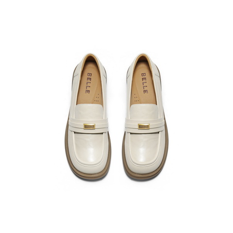 百丽金标便士乐福鞋女2025秋新平跟舒适通勤乐福鞋B2774CA5