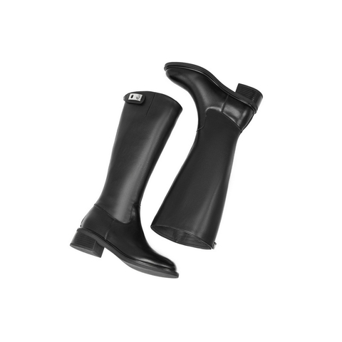 百丽质感百搭骑士靴女2025冬新商场同款粗跟增高高长靴E6B1DDG5