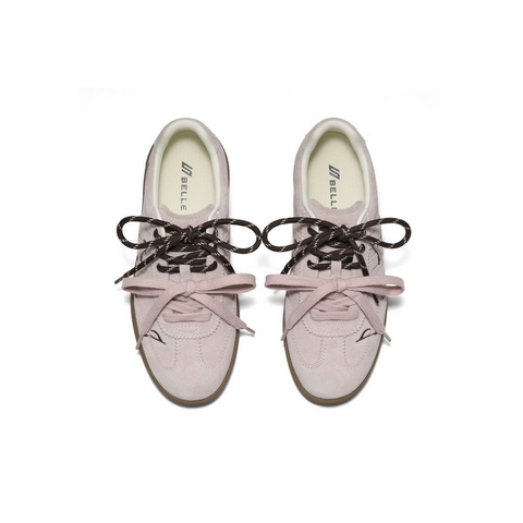 百丽时尚舒适跑道德训鞋女2025秋新轻便薄底运动休闲鞋B2889CM5