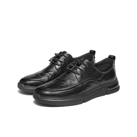 百丽上班商务鞋男2025新款秋季牛皮革厚底爸爸鞋休闲皮鞋A2204CM5