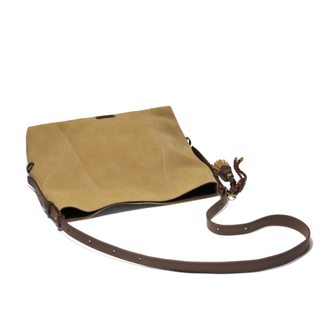 百丽包包女25秋商场同款复古绒面hobo包单肩斜挎托特包8562ACX5