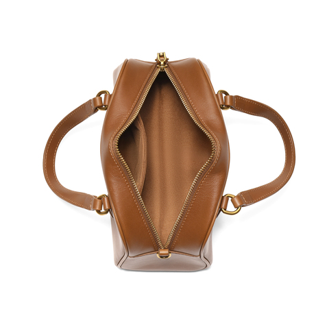 百丽包女25商场同款头层牛皮时髦休闲单肩斜挎波士顿包BL861DX5