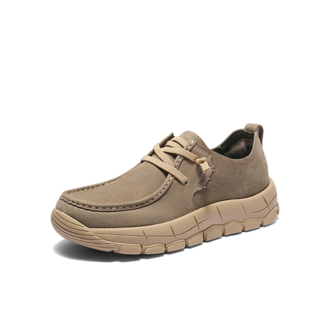 百丽厚底增高休闲鞋男2025新秋商场同款牛皮革户外工装鞋8XN01CM5