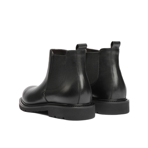 百丽户外潮搭休闲靴男2025新款冬季牛皮短靴切尔西靴A2179DD5