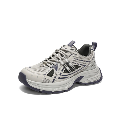 百丽蓝鲸老爹鞋男鞋2025秋新商场同款厚底增高休闲运动鞋8QS01CM5