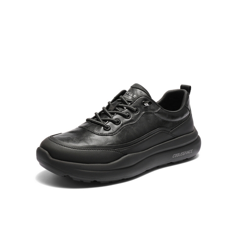 百丽厚底增高健步鞋男2025新款秋季免系带户外休闲运动鞋A2209CM5