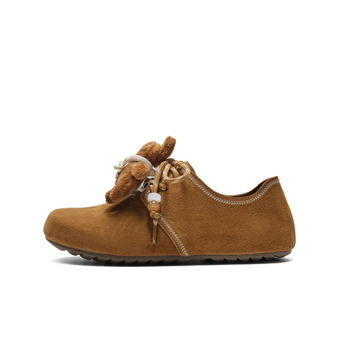 百丽时尚串珠勃肯鞋女2025秋新商场同款柔软舒适休闲鞋E8G1DCM5