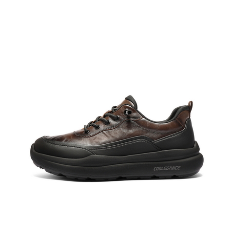 百丽厚底增高健步鞋男2025新款秋季免系带户外休闲运动鞋A2209CM5