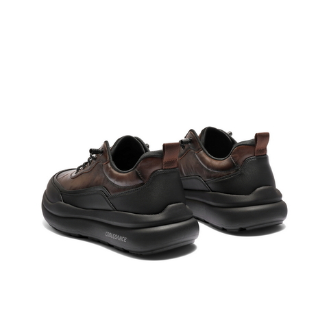 百丽厚底增高健步鞋男2025新款秋季免系带户外休闲运动鞋A2209CM5