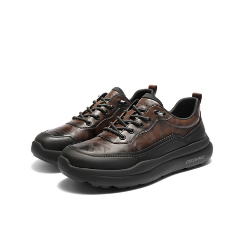 百丽厚底增高健步鞋男2025新款秋季免系带户外休闲运动鞋A2209CM5