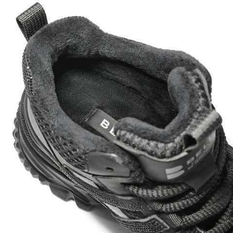 百丽潮酷高帮老爹鞋女2025冬新商场同款厚底加绒休闲鞋E6N1DDD5