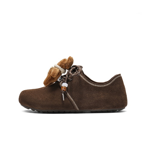 百丽时尚串珠勃肯鞋女2025秋新商场同款柔软舒适休闲鞋E8G1DCM5