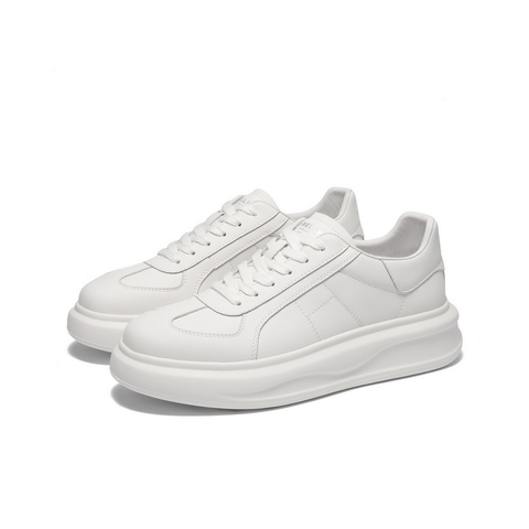 百丽青春减龄小白鞋男2025春新轻盈厚底舒适百搭休闲板鞋A1826AM5