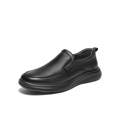 百丽一脚蹬商务鞋男2025新冬商场同款羊皮革厚底休闲皮鞋L6014DM5