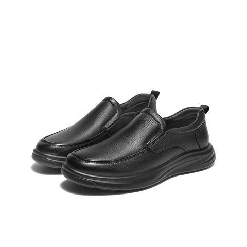 百丽一脚蹬商务鞋男2025新冬商场同款羊皮革厚底休闲皮鞋L6014DM5