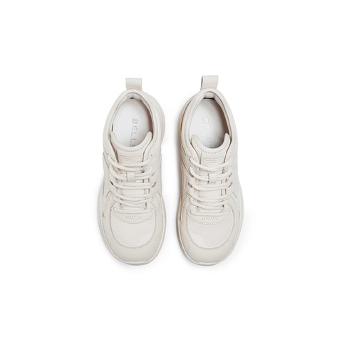 百丽运动风休闲靴女2025冬新商场同款厚底增高高帮休闲鞋E6K1DDD5