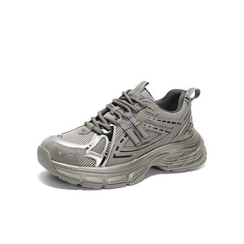 百丽蓝鲸老爹鞋男鞋2025秋新商场同款厚底增高休闲运动鞋8QS01CM5