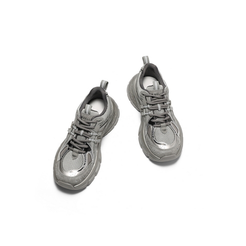 百丽蓝鲸老爹鞋男鞋2025秋新商场同款厚底增高休闲运动鞋8QS01CM5