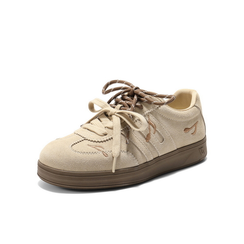 百丽时尚舒适跑道德训鞋女2025秋新轻便薄底运动休闲鞋B2889CM5