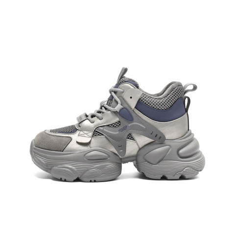 百丽机能风高帮老爹鞋女2025冬新商场同款厚底增高休闲鞋E6M1DDM5