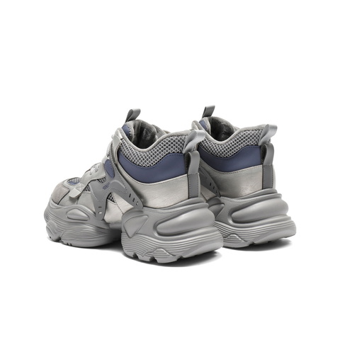 百丽机能风高帮老爹鞋女2025冬新商场同款厚底增高休闲鞋E6M1DDM5