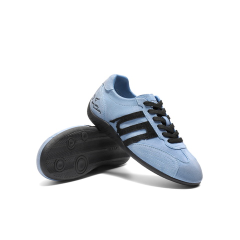 百丽复古跑道德训鞋女2025秋新真皮舒适薄底运动休闲鞋B2894CM5