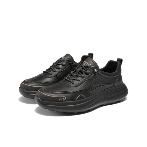 百丽厚底增高健步鞋男2025新款冬商场同款户外休闲运动鞋8XP01DM5