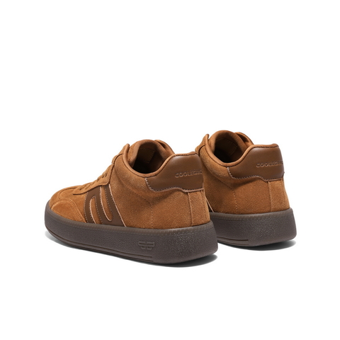 百丽高帮休闲板鞋男2025新款冬季商场同款复古撞色德训鞋8WX01DD5