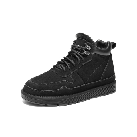 百丽户外休闲雪地靴男2025新款冬季厚实高帮保暖靴东北靴A1334DD5