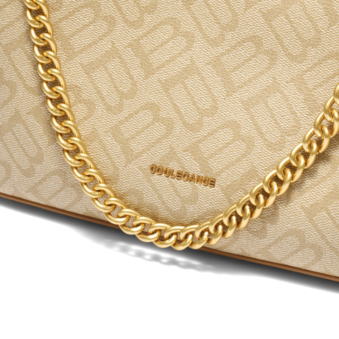 百丽包包女2025秋季新品复古通勤海鸥老花单肩斜挎腋下包X7424CX5