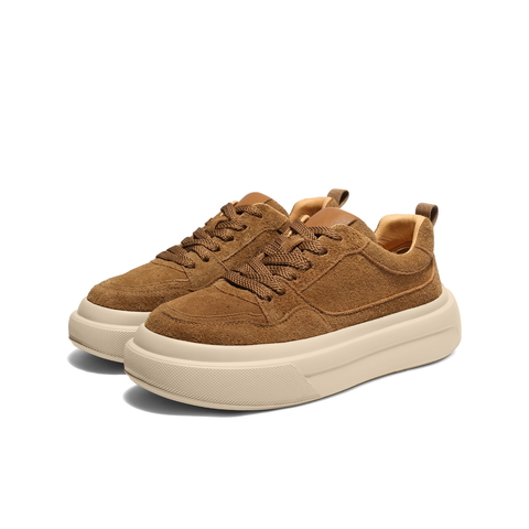 百丽时尚休闲板鞋男2025新款冬季商场同款厚底增高面包鞋8YF01DM5