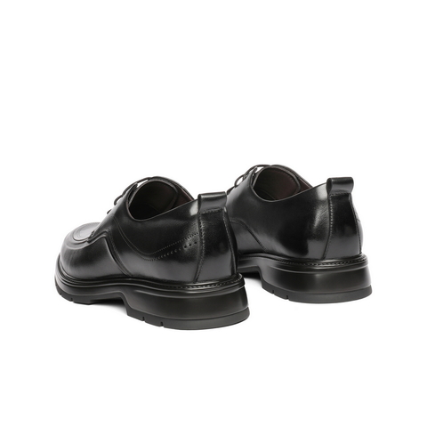 百丽通勤上班皮鞋男2025新秋商场款牛皮革休闲商务鞋加绒8TS01CM5