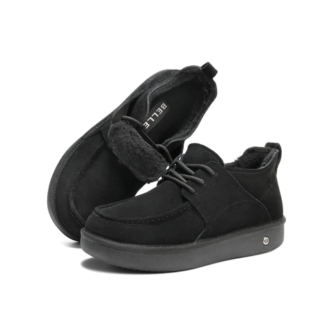 百丽户外休闲雪地靴男2025新款冬商场同款厚底保暖东北靴8XX01DD5