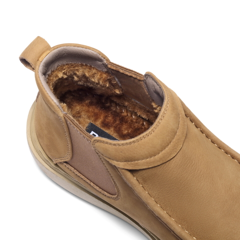 百丽户外休闲切尔西靴男25新冬商场款牛皮革厚底短靴加绒8WL01DD5