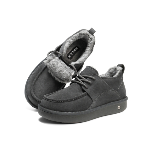 百丽户外休闲雪地靴男2025新款冬商场同款厚底保暖东北靴8XX01DD5