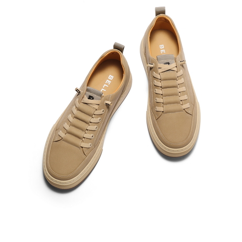 百丽时尚潮搭休闲板鞋男2025新款秋季舒适套脚户外工装鞋A2094CM5