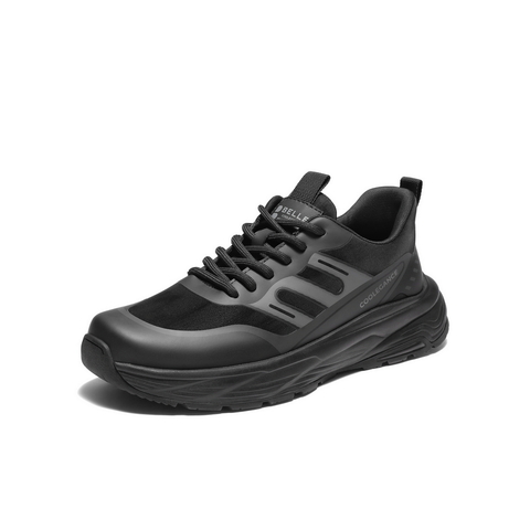 百丽厚底增高健步鞋男鞋2025新款冬季户外潮搭休闲运动鞋8XA01DM5