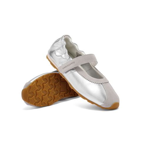 百丽芭蕾风玛丽珍鞋女2025夏新魔术贴舒适低跟休闲鞋B2624BQ5