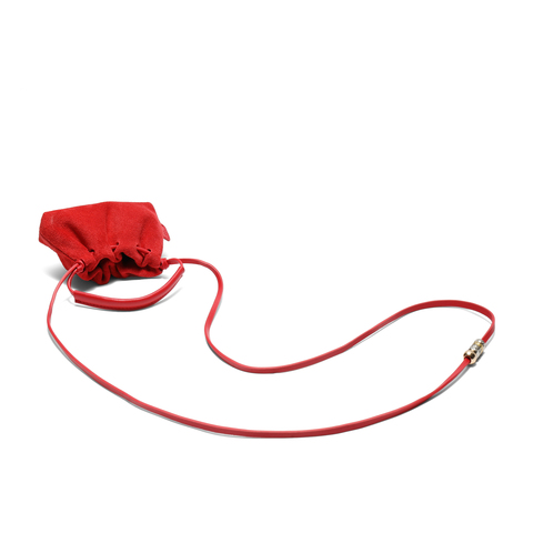 百丽包女25秋复古休闲反绒烧卖包单肩斜挎手提mini包F9963CX5