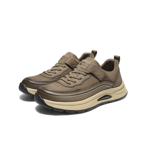 百丽厚底增高休闲运动鞋男2025新款冬舒适套脚户外工装鞋L6017DM5