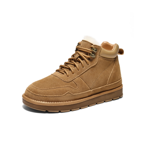 百丽户外休闲雪地靴男2025新款冬季厚实高帮保暖靴东北靴A1334DD5