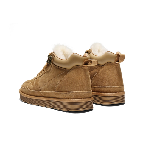 百丽户外休闲雪地靴男2025新款冬季厚实高帮保暖靴东北靴A1334DD5